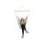 Hamac tip scaun, 100x130 cm, 2 perne, bara din lemn, bumbac bej MultiMark GlobalProd
