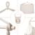 Hamac tip scaun, 100x130 cm, 2 perne, bara din lemn, bumbac bej MultiMark GlobalProd