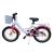 Bicicleta copii, roti 16 inch, cos frontal, portbagaj, frane v-brake, cric, alb roz MultiMark GlobalProd