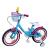 Bicicleta copii, 16 inch, scaun ajustabil, cos cumparaturi, maner de sustinere, roti ajutatoare detasabile MultiMark GlobalProd