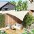 Copertina parasolar triunghiulara, inele prindere, 3x3x3 m, impermeabila 180g/mp MultiMark GlobalProd