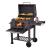 Gratar bbq pe carbune, capac rabatabil cu termometru, roti transport, 115x46x106 cm, grill 61.5x46x51 cm MultiMark GlobalProd