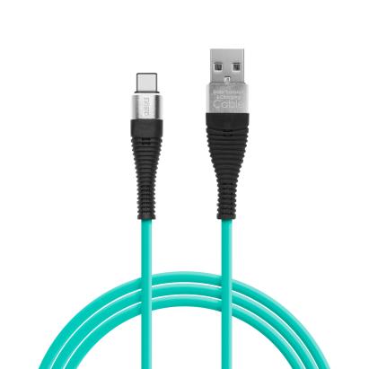 Delight - Cablu de date - USB Type C - înveliş siliconic, 4 culori, 1 m Best CarHome