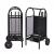 Suport depozitare lemne, 3 accesorii metalice, roti transport, 83x35x30 cm MultiMark GlobalProd