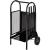 Suport depozitare lemne, 3 accesorii metalice, roti transport, 83x35x30 cm MultiMark GlobalProd