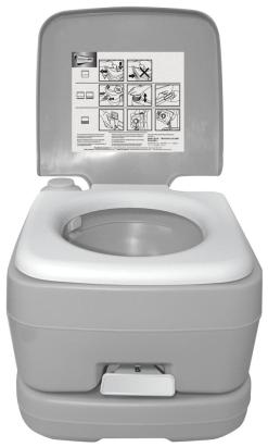 Toaleta portabila Streetwize 10 L , WC ecologic cu sistem tragere apa AutoDrive ProParts
