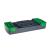Banca aerobic HMS AS003- negru/verde FitLine Training