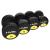 Gantera cauciucata cu greutate fixa HMS HG PRO 18kg FitLine Training