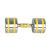 Gantera Cromata inSPORTline Yellsteel 14 kg FitLine Training