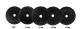 Greutate Cauciuc Bumper Plate SPORTMANN - 25 kg / 51 mm - Negru FitLine Training