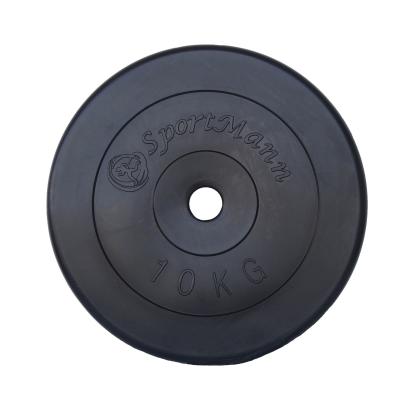 Greutate PVC 10kg/31mm Sportmann - negru FitLine Training