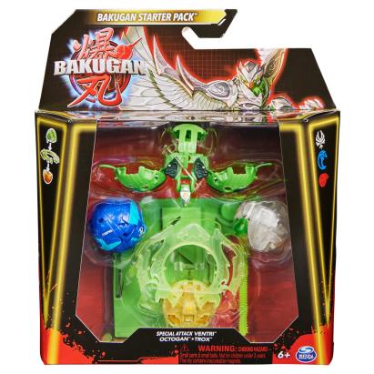 BAKUGAN STARTER PACK VENTRI, OCTOGAN SI TROX SuperHeroes ToysZone
