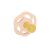 Set 2 suzete Cherry Green Newborn Girl cu tetina din latex natural, forma rotunda, cu inel, recomandate pentru nou-nascuti 0-2 luni, nip 38747 Children SafetyCare