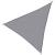 Copertina parasolar, Springos, triunghiulara, cu sfori pentru montare, inele metalice, gri, 5x5x5 m GartenVIP DiyLine