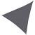 Copertina parasolar, Springos, triunghiulara, cu sfori pentru montare, inele metalice, gri inchis, 4x4x4 m GartenVIP DiyLine