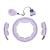 Cerc Hula Hoop cu Greutate si Contor HMS HHM13 40 cm, Violet FitLine Training