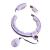 Cerc Hula Hoop cu Greutate si Contor HMS HHM13 40 cm, Violet FitLine Training