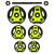 Gantera ciment inSPORTline 3-18 kg Negru/Verde FitLine Training