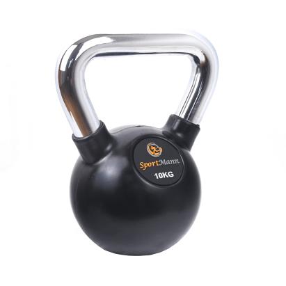 Greutate Kettlebell cauciucata 10kg Sportmann FitLine Training