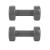 Gantere aerobic vinil Sportmann 2x4 kg FitLine Training