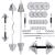 Set de gantere si haltere reglabile 55kg STC55 HMS FitLine Training