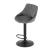 Scaun de bucatarie/bar, Artool, Kast, rotativ, catifea, gri si negru, 45.5x49x85-105 cm GartenVIP DiyLine