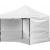 Pavilion pentru gradina/comercial, cadru metalic, 3 pereti, pliabil, alb, 3x3x3.16 m GartenVIP DiyLine