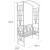 Arcada metalica, pergola, pentru gradina, cu banca, 114x45x208 cm GartenVIP DiyLine