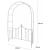 Arcada metalica, pergola, pentru gradina, cu portita, 138x40x240 cm GartenVIP DiyLine
