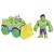 SPIDEY PRIETENII EXTRAORDINARI SET MASINUTA SI FIGURINA SI ACCESORIU HULK SuperHeroes ToysZone