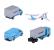 MAJORETTE SET 4 VEHICULE METALICE DE TRANSPORT MAERSK SuperHeroes ToysZone