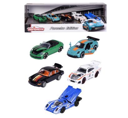 MAJORETTE SET 5 MASINUTE METALICE PORSCHE 7.5CM SuperHeroes ToysZone