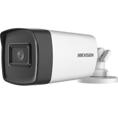 Camera AnalogHD 5 Megapixeli, lentila 2.8mm, IR 40m, AUDIO integrat - HIKVISION DS-2CE17H0T-IT3FS-2.8mm SafetyGuard Surveillance