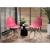 Set 4 scaune stil scandinav, Jumi, Eva, PP, lemn, roz, 46x52x81 cm GartenVIP DiyLine