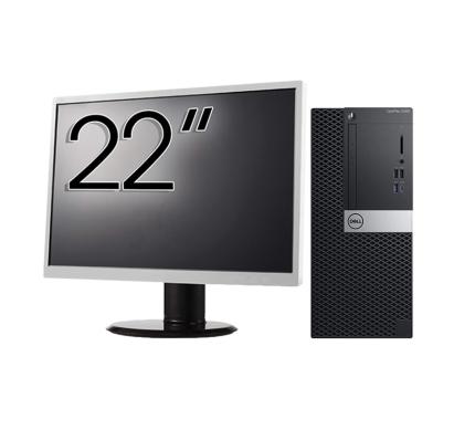 Pachet Calculator Second Hand DELL OptiPlex 5060 Tower, Intel Core i5-8400 2.80 - 4.00GHz, 8GB DDR4, 256GB SSD + Monitor 22 Inch NewTechnology Media