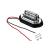 Set 2 lampi numar carcasa cromata lumina:alba / 12V-24V (Set 2 buc) Cod:2102501A/CH Automotive TrustedCars