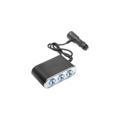 Prelungitor  bricheta auto tripla 12/24V cu intrerupator individual si 1 port USB  Cod:BK90939 Automotive TrustedCars