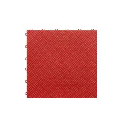 Pardoseala modulara plina PP 40x40x1.8cm garaj trafic intens Rosu Cod: PM10010 Automotive TrustedCars