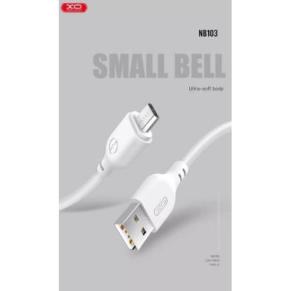 Cablu pentru incarcare 2.1A Micro USB 2 metri COD: XO-NB103B Automotive TrustedCars