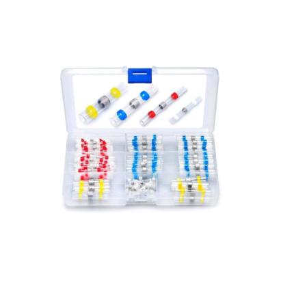 Set 120 de tuburi termocontractabile, conectori cu inel de cositor, marimi diferite, multicolor Cod: W12096-8 Automotive TrustedCars