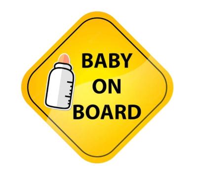 Abtibild "BABY ON BOARD" Cod:TAG 049 / T2 Automotive TrustedCars