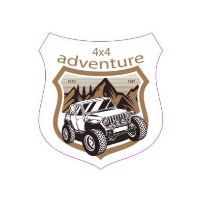 Abtibild "ADVENTURE 4X4"Cod:TAG 007 / T2 Automotive TrustedCars