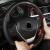Husa volan LUX FST02 cu ac si ata piele cu gaurele marime: M Culoare: negru + carbon cu cusatura rosie - PREMIUM Automotive TrustedCars