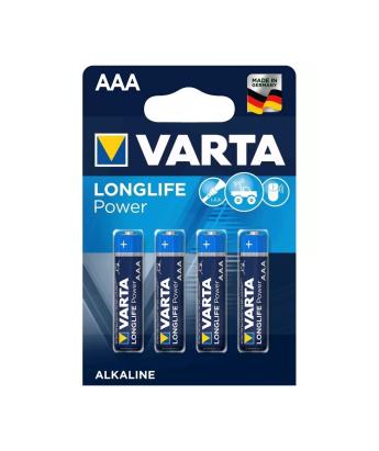 Baterie Varta LongLife Power AAA R3 1,5V Alcalina  set 4 buc Cod:4903 Automotive TrustedCars