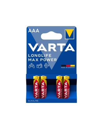 Baterie Varta LongLife Max Power AAA R3 1,5V Alcalina (set 4 buc.)Cod:4703 Automotive TrustedCars
