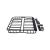 Portbagaj plafon auto metalic roof rack cu 2 bari transversale incluse 127x101cm Cod: CPD27A / CPD35 Automotive TrustedCars