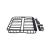 Portbagaj plafon auto metalic roof rack cu 2 bari transversale incluse  127x101cm Cod: CPD27A Automotive TrustedCars