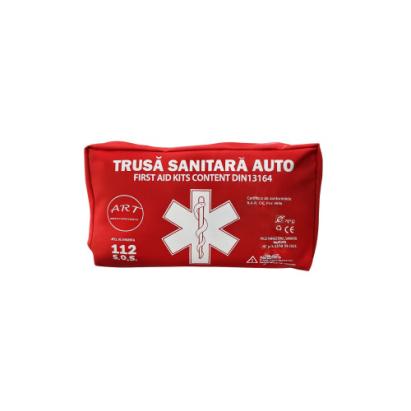 Trusa medicala prim ajutor tip borseta din material textil ART omologata RAR Automotive TrustedCars