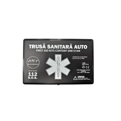 Trusa medicala auto de prim ajutor cutie plastic omologata RAR marca ART Automotive TrustedCars