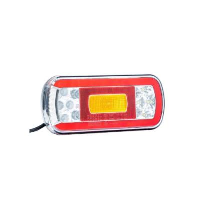 Lampa spate 220x100, 6 functii, cu mers inapoi si numar, LED, Fristom Cod: FT-130 COF Automotive TrustedCars